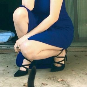 Marc Fisher Suede  Heels | Black Size 7 1/2